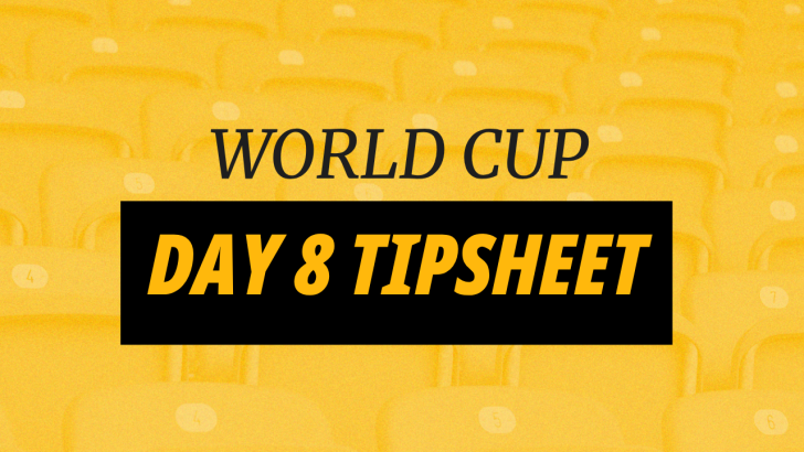 Jimmy The Punt's 2026 World Cup day 8 predictions